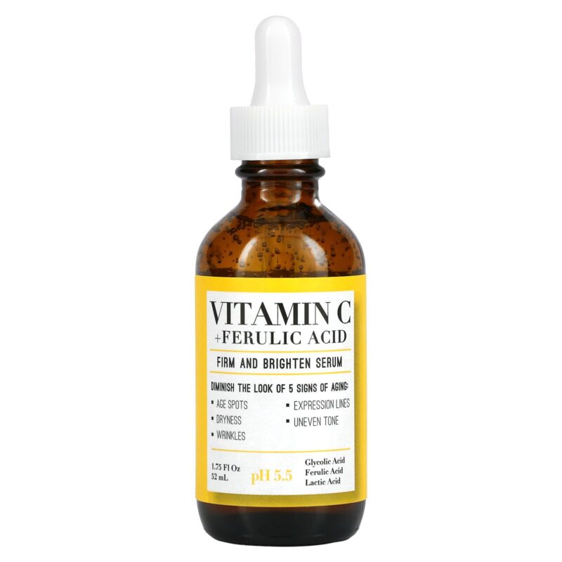 Medix 5.5 Vitamin C Serum With Glycolic Acid, Ferulic Acid and Lactic Acid. 1.75 Fl Oz (52ml)