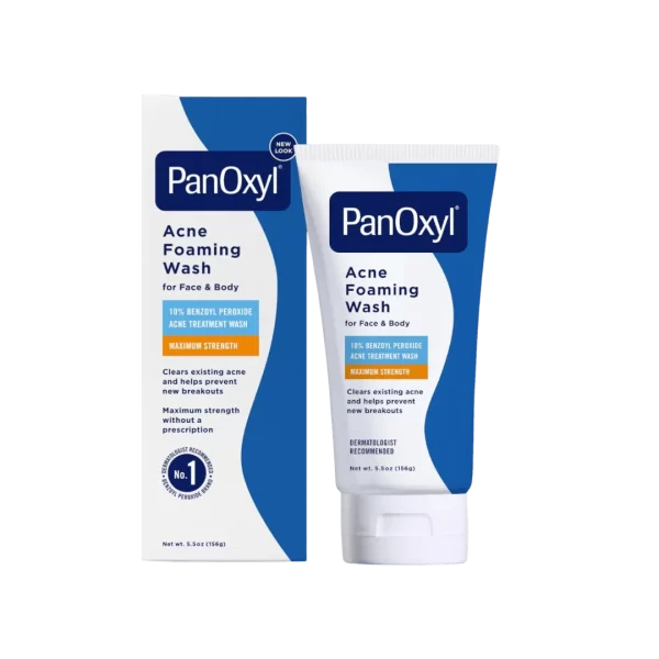 PanOxyl Foaming Acne Wash - Maximum Strength 10% Benzoyl Peroxide