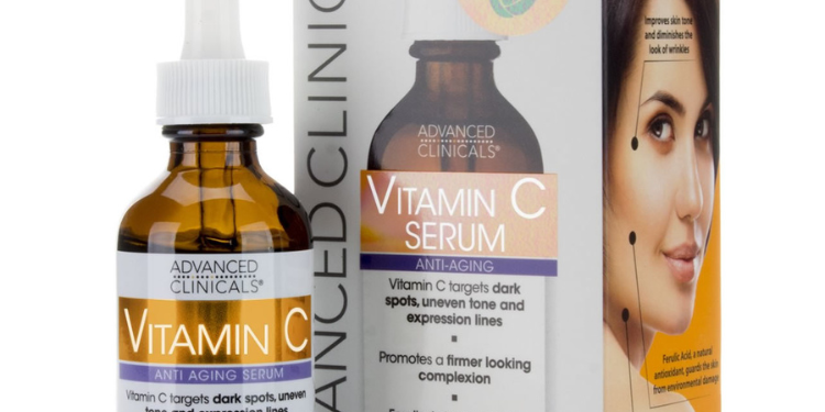 how to apply vit c serum on face