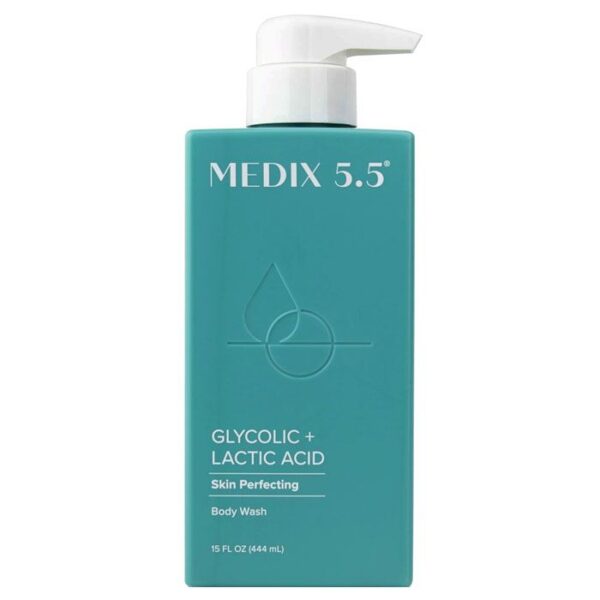 Medix 5.5 Glycolic Acid + Lactic Acid Exfoliating Body Wash - 444ml (15oz)