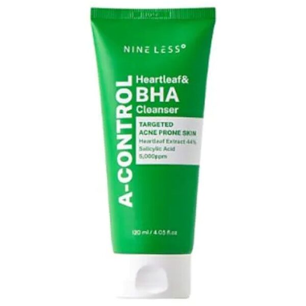 Nine Less A Control Heartleaf & BHA Cleanser - 120ml