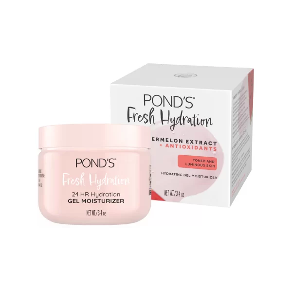 POND’S Watermelon Extract & Antioxidants Gel Face Moisturizer For All Skin Types, 3.4 oz