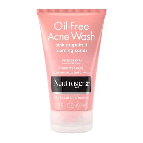 Neutrogena Oil-Free Acne Wash Pink Grapefruit Foaming Scrub - 2 oz