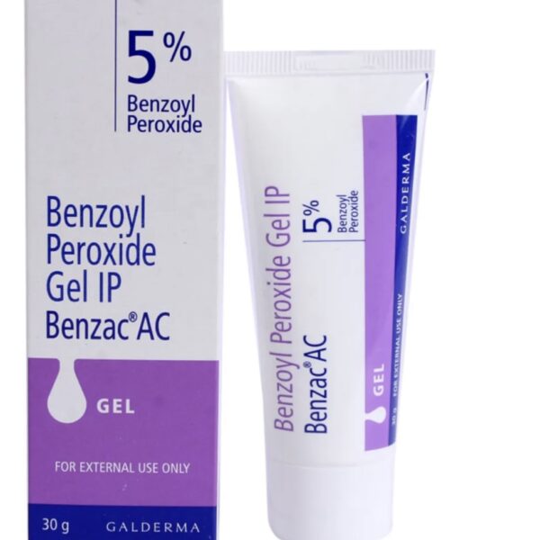 Benzac AC Benzoyl Peroxide 5% Gel 30 gm