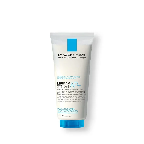 La Roche-Posay Lipikar Syndet AP+ 200ml Lipid- Replenishing cream wash Anti irritation anti scractching