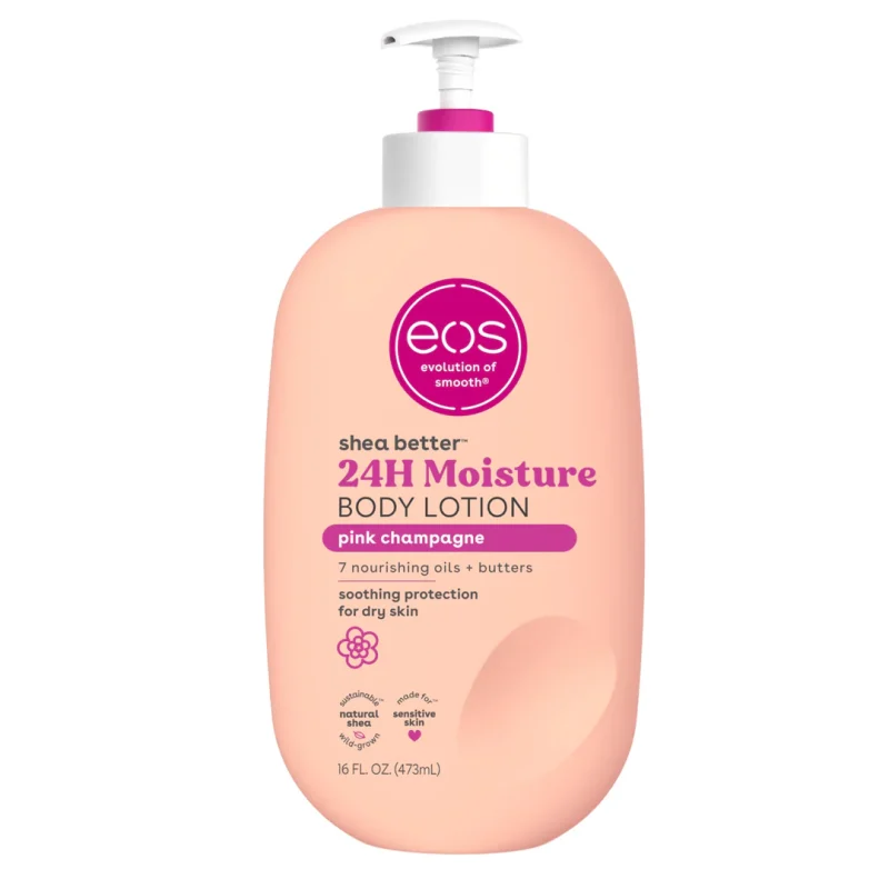 EOS Shea Butter 24H Moisture Body Lotion Pink Champagne 473ml - Image 2