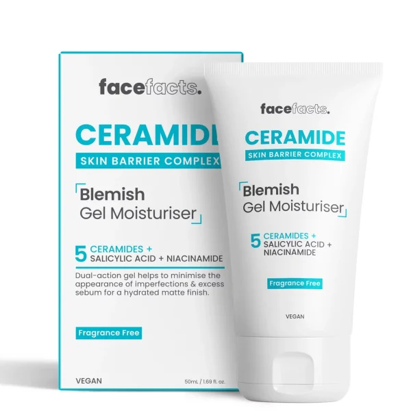 FACEFACTS -CERAMIDE BLEMISH GEL MOISTURISER 50ML